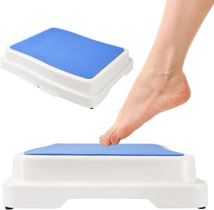 Badkamer Kruk - Douche Hulp - Veilige Mobiliteit - Modulair Verstelbaar - 40.6 cm Diep - Wit Blauw