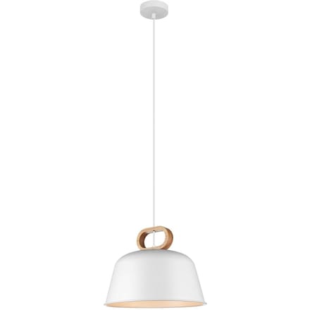 Viokef Hanglamp Clip van staal, wit