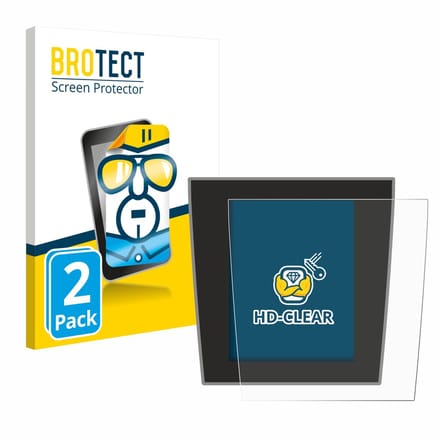 BROTECT - Screenprotector voor Porsche Taycan 2021 Infotainment System - Folie Beschermfolie transparant 2 Stuks