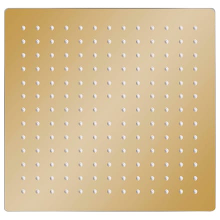 vidaXL - Regendouchekop - vierkant - 30x30 - cm - roestvrij - staal - goudkleurig