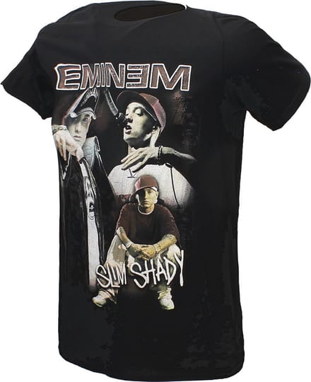 Eminem Slim Shady Marshall Mathers Collage T-Shirt - Officiële Merchandise - M