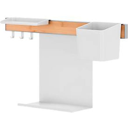 tesa® Kitchen Organiser Combi-Set S, railingsysteem, wit, Power.Kit, tot 10 kg, L 150 x B 600 x H 340 mm,