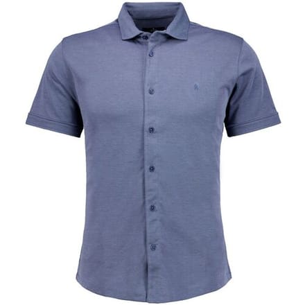 Ragman Overhemd Soft Knit Easy Care Short Sleeve Solid Color Azure / male
