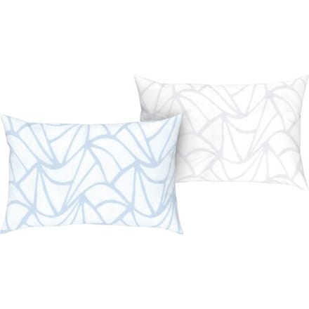LIVARNO HOME Renforcé kussensloop (Blauw print)
