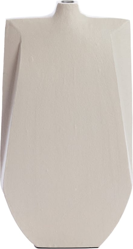Light&living Vaas deco 21x7,5x41 cm MAKAHA crème