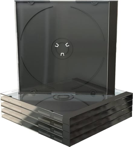 CD-leeg opbergdoos BOX22-M 104 mm zwart - 50 stuks