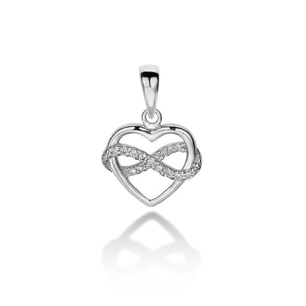 Twice As Nice Hanger in zilver, hart en infinity