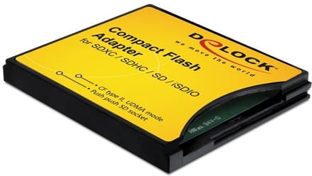Compact Flash adapter voor SD geheugenkaarten - CF type II