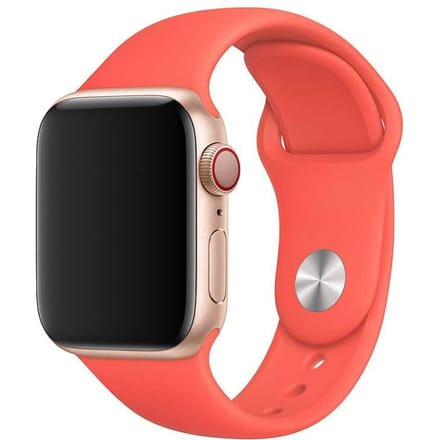 2+1 | Apple Watch Bandje - Siliconen - Roze Citrusvruchten