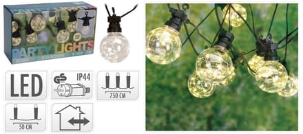 Feestverlichting - Tuin - 10x8 LED - Warm Wit