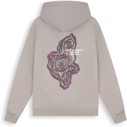 Pure Path Tree trunk hoodie taupe