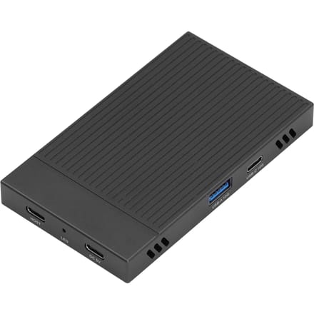 Boîtier SSD NVMe M.2 double baie en aluminium USB 3.2 Gen2 10 Gbit/s M.2 Type C USB A Station d'accueil SSD black