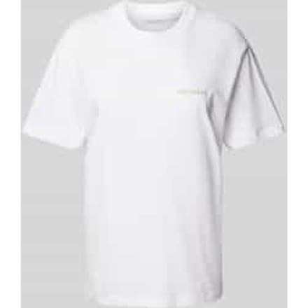 T-shirt met labelstitching