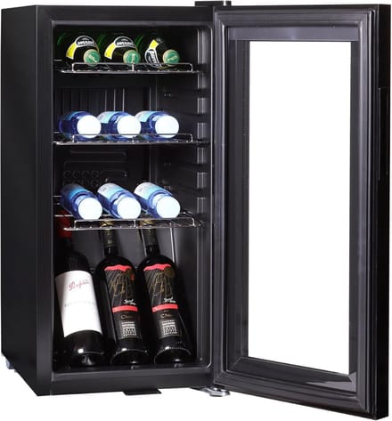 Drankenkoeler - Kleine koelkast - Dranken koelen - Stille werking - 50 liter - Zwart