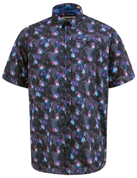 D555 Farnborough Overhemd Blauw Guitarprinted Big Men Size 3XL