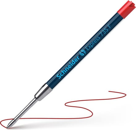 Schneider balpenvulling - Express 735 - F - rood - S-7352