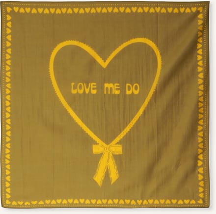 BONNIE STUDIOS Love Me Do Scarf Sjaals Dames - Khaki - Maat ONESIZE