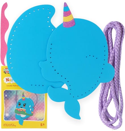 Creator Zone Serie - Narwal Tas Creatief Doe-Het-Zelf Set - 35 Onderdelen - Voor Kinderen