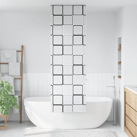 vidaXL - Doucherolgordijn - 60x240 - cm - stofbreedte - 56 - cm