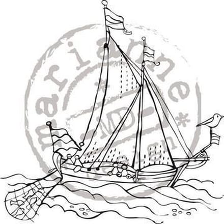 Marianne Design - Els Wezenbeek - Clearstamp - Zeilboot - EWS2202.