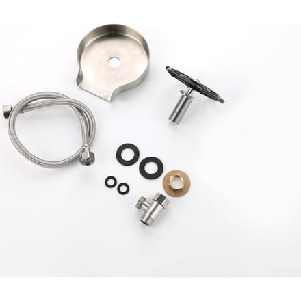 Rince-verre d'évier haute pression Acier inoxydable Robinet à pression automatique Lave-tasse pour maison café white