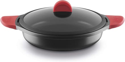 Castey platte braadpan met handgrepen voor inductie