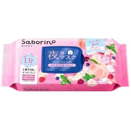BCL - Saborino Night Cool Otsukaresamask Peach Sparkling Sheet Mask Limited Edition 30 pcs