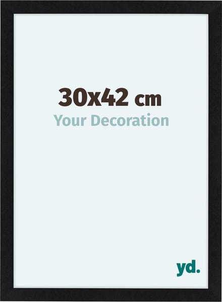 Your Decoration - Fotolijst 30x42 cm - MDF - Zwart Mat - Como