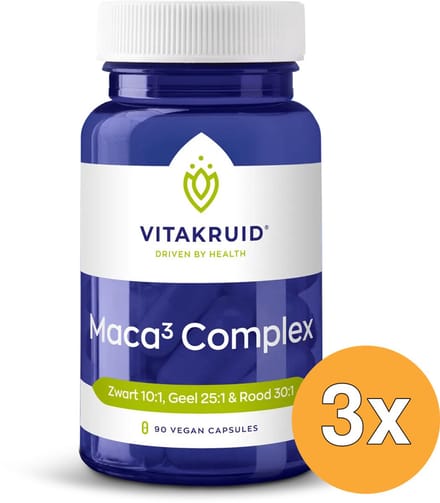 3x Vitakruid Maca Complex (90 vega capsules)