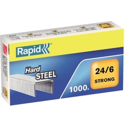 Nieten Rapid 24/6 staal strong 1000 stuks