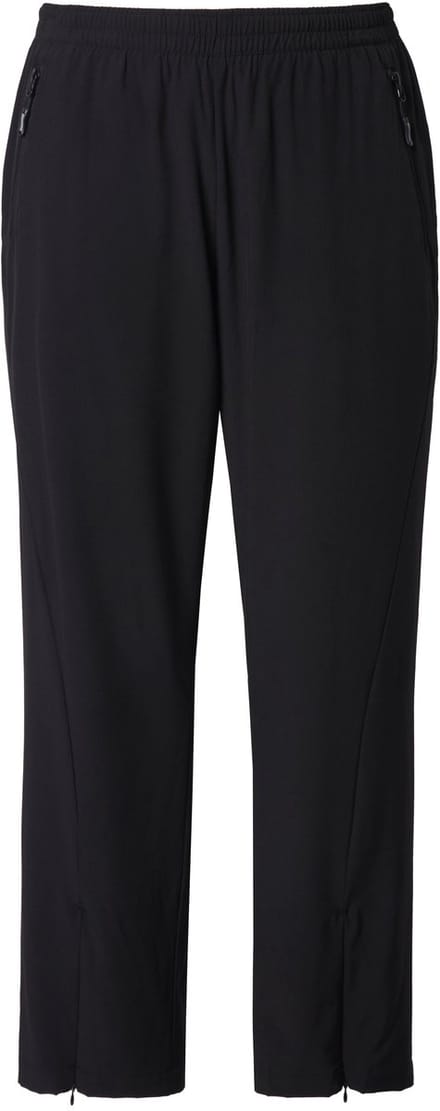 Ulla Popken - Dames - Functionele broek rechte pijp elastische tailleband - Zwart - Maat 46+