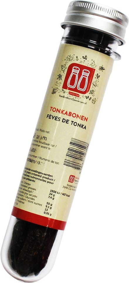 Van Beekum Specerijen - Tonkabonen - 50 gram (PET-buis)