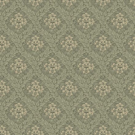 Duro Vliesbehang 098-02 - Gammalsvenska Papper - Klassiek Groen - 53cm x 10.05m