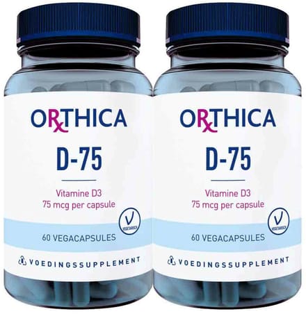 Orthica - D-75 - 2 x 60 capsules - Voordeelverpakking