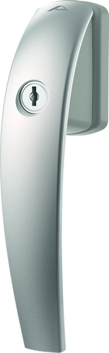 Raamklink - Raamsluiting Raambeveiliging - Ramen Beveiligen - Draaibare Cilinder - 37 mm - Zilver