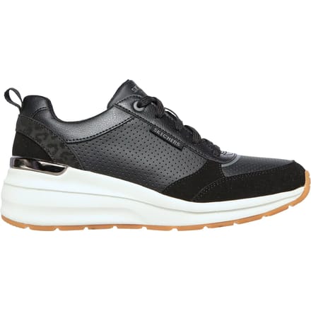 Skechers BILLION - SUBTLE SPOTS Dames Sneakers - Zwart