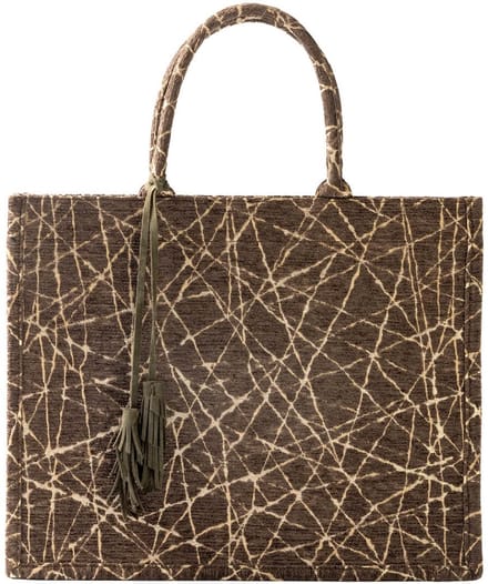 ODETTE | tote-bag | shopper | 43x34x13 cm | Dark olive | groen | Hoii