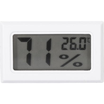 Hygromètre numérique LCD, thermomètre d'intérieur, moniteur d'humidité pour la maison, le bureau et la serre (blanc) blanc