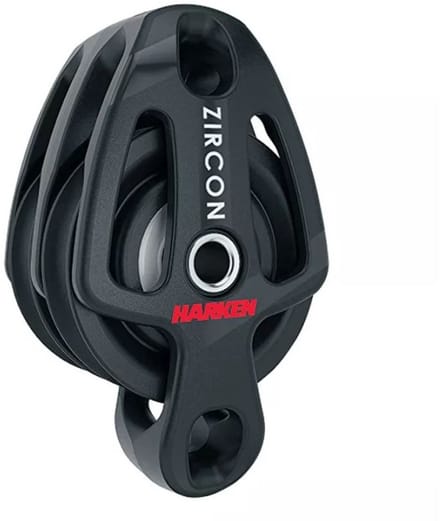 Harken 2198 2-schijfs 57mm Zircon blok met hondsvot