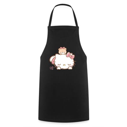 Hello Kitty Met Teddy Op Haar Rug Keukenschort