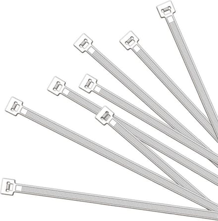 ProPlus Kabelbinders - 350 x 4,5 mm - Wit - 50 stuks - Hoge treksterkte - Breed temperatuurbereik
