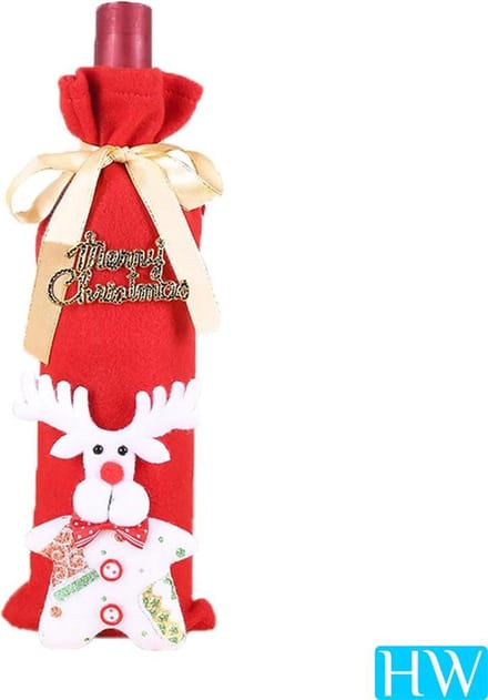 Wijntas cadeauverpakking - Kerst - Rendier