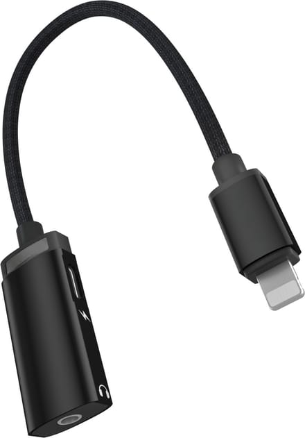Phreeze Audio Splitter - Geschikt voor iPhone Lightning naar Jack 3.5mm Audio Verloopstukje - Muziek + Laden Tegelijkertijd - Extra Sterk