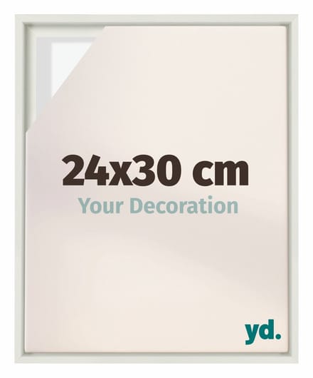 yd, Baklijst 24x30 cm Wit Mat - Lijst voor Canvasdoek - MDF Lyon