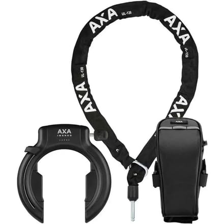 Kettinglock set met zadeltas Axa Imenso