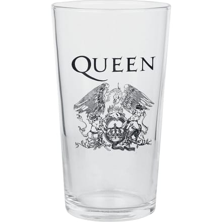 Queen Bierglas - Crest - voor Geen - transparant