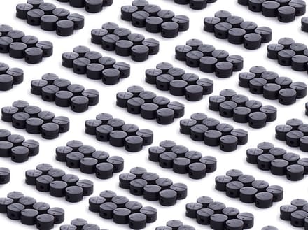 Plombeerzegels | 1000 stuks| Ø9mm | zwart