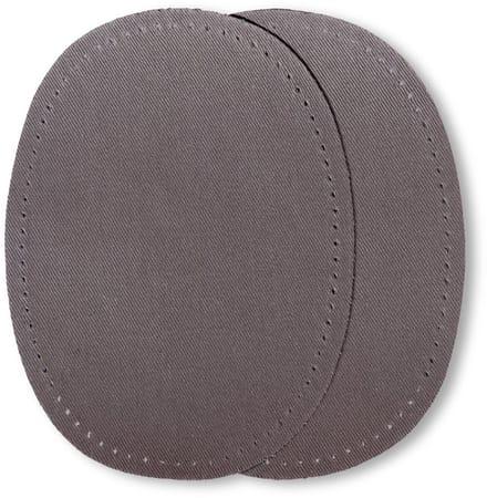 PRYM Patches CO op strijkbaar 10 x 14 cm grijs 929312 - Prym