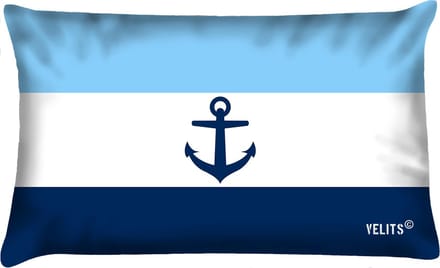 Sierkussen - Buitenkussen Bloed Waterafstotend Bootkussen Nederlandse Vlag - Blauw - 60 Cm X 40 Cm