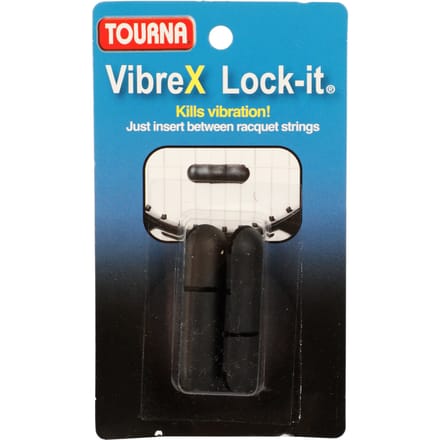 Tourna Vibrex Lock Demper Verpakking 2 Stuks-Zwart